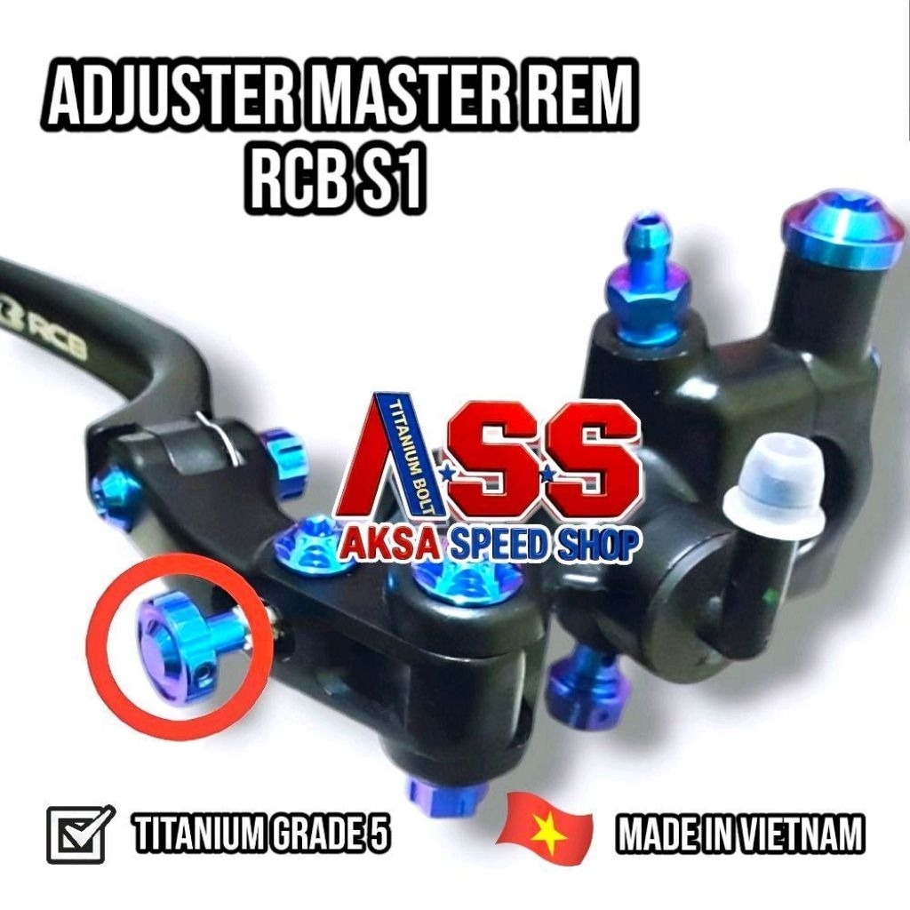 Adjuster RCB S1 setelan master rem RCB RPD KTC Titanium grade 5