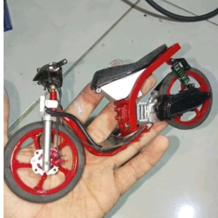 miniatur motor drag honda vario 125 led ala thailand project