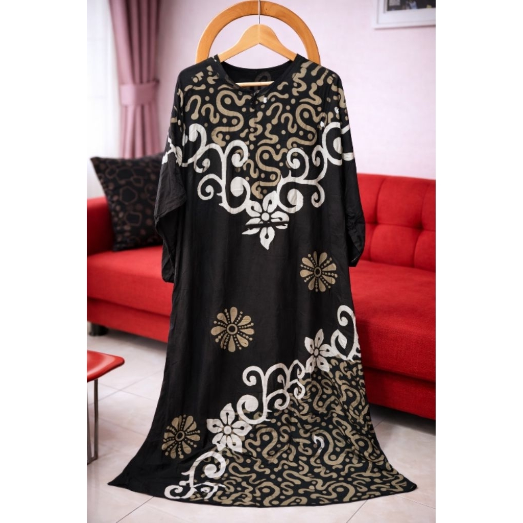 BATIK PANULUH , GAMIS WANITA DEWASA JUMBO GAMIS CAP