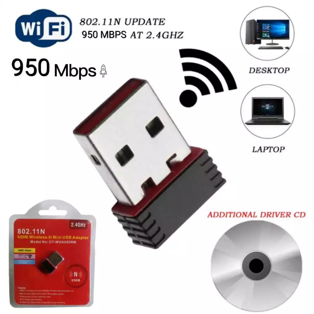 USB Wifi Wireless Adaptor Network 300Mbps 450mbps 600mbps 950mbps
