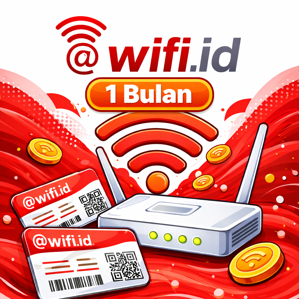 Voucher @wifi.id 1 Bulan Unlimited