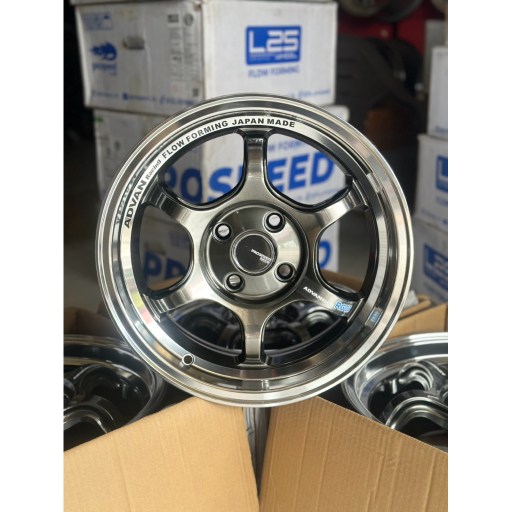 Velg Rgd2 Hyper Black Lip Polis R15 Kondisi Baru