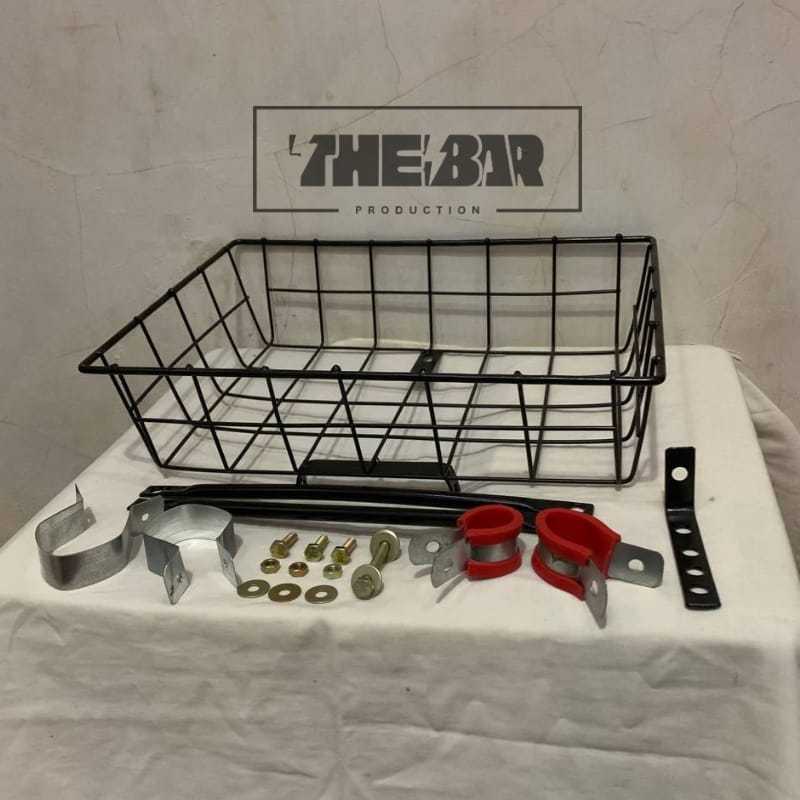 Keranjang rak besi sepeda depan sepeda federal commuter universal fullset AMY01 front rack