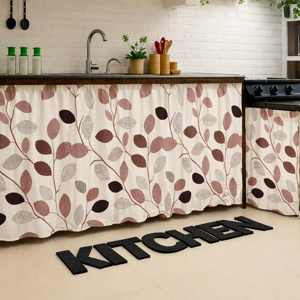 Gorden Kolong Dapur Minimalis Uk 100 x 70 cm + Bonus Tali