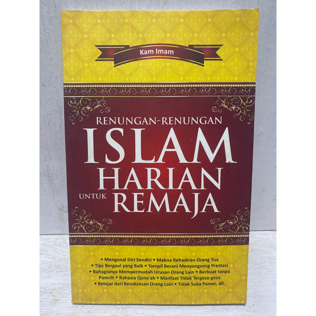 Buku Original RENUNGAN RENUNGAN ISLAM HARIAN UNTUK REMAJA -  KAM IMAM