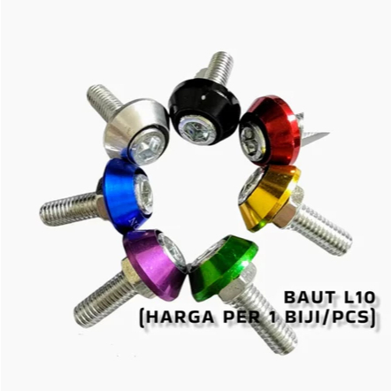 Baut Variasi Baut L + Ring Monel Baut L Ukuran 10/Baut Monel L