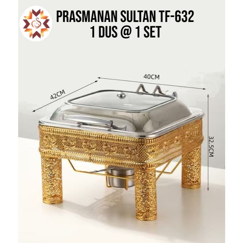 prasmanan sultan /prasmanan golg/bulat/persegi tutp kaca 9liter