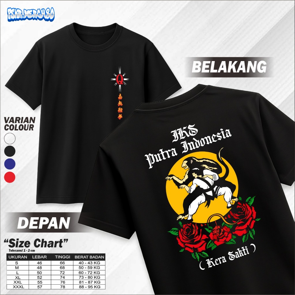 Kaos IKSPI Kera Sakti - Pakem Lawasan Kera Sakti - Tshirt Distro Cotton Combad 30s Tebal Free Sticke