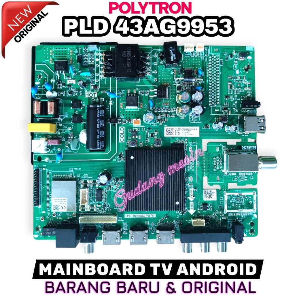 MB TV POLYTRON PLD 43AG9953 / MAINBOARD TV POLYTRON PLD 43AG9953 / MESIN TV POLYTRON PLD 43AG9953 / 