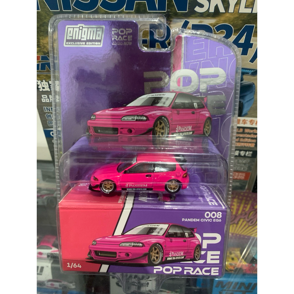 Pop race civic ef pink