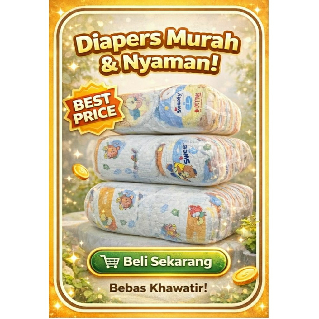 Pampers Bayi Curah Asli – Popok Sekali Pakai Lembut & Nyaman untuk Bayi