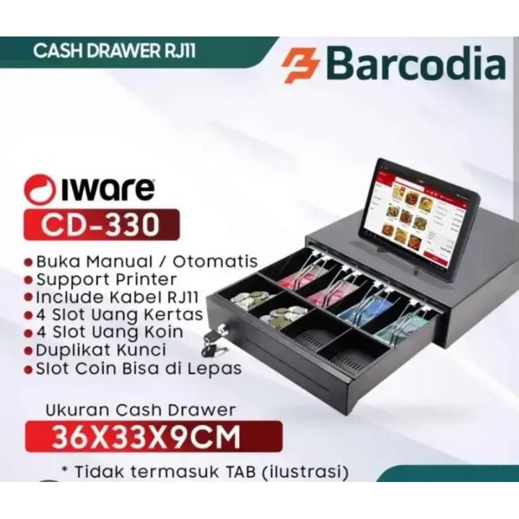 Laci Kasir Besi Tebal Kuat Tahan Api Slot Kunci