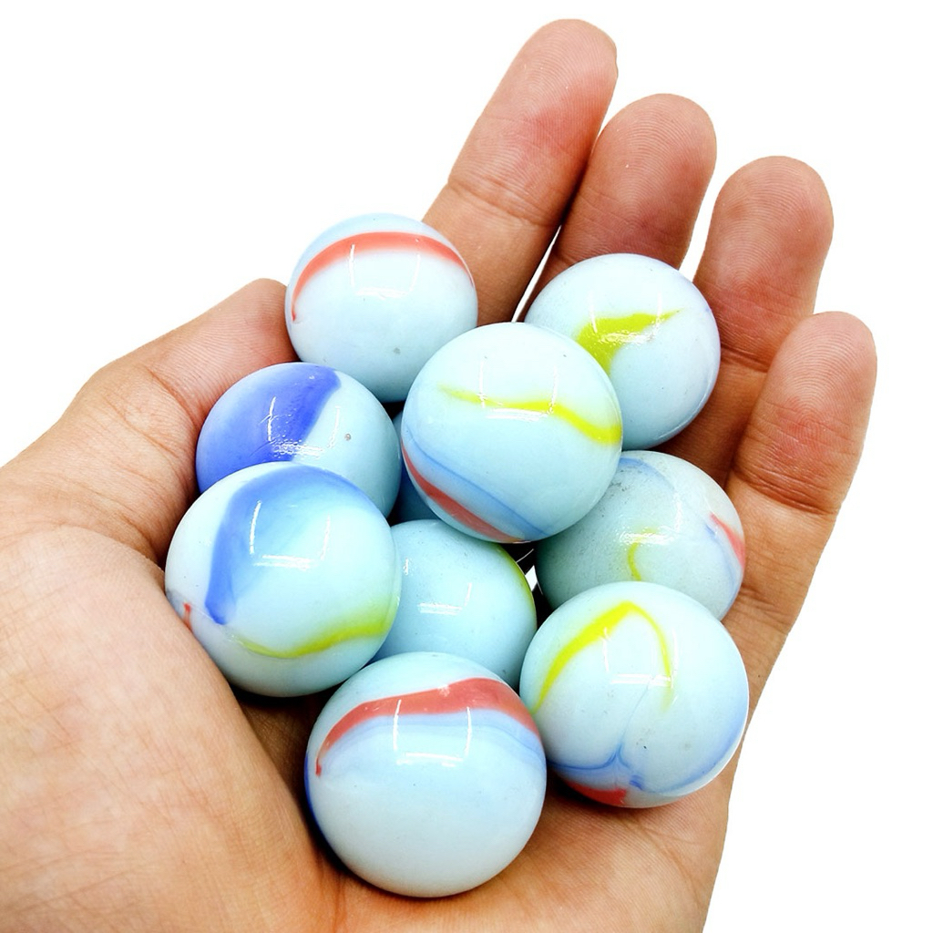 gundu kelereng susu-marmer isi 50 pcs