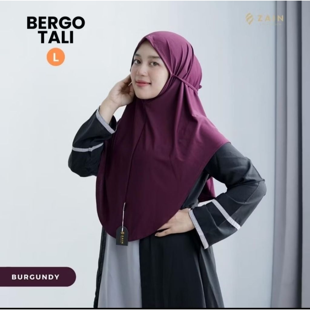 Hijab Bergo Non Pet Tali Belakang L Jersey Jilbab Instan Kekinian Bahan Jersey Korea Premium High Qu