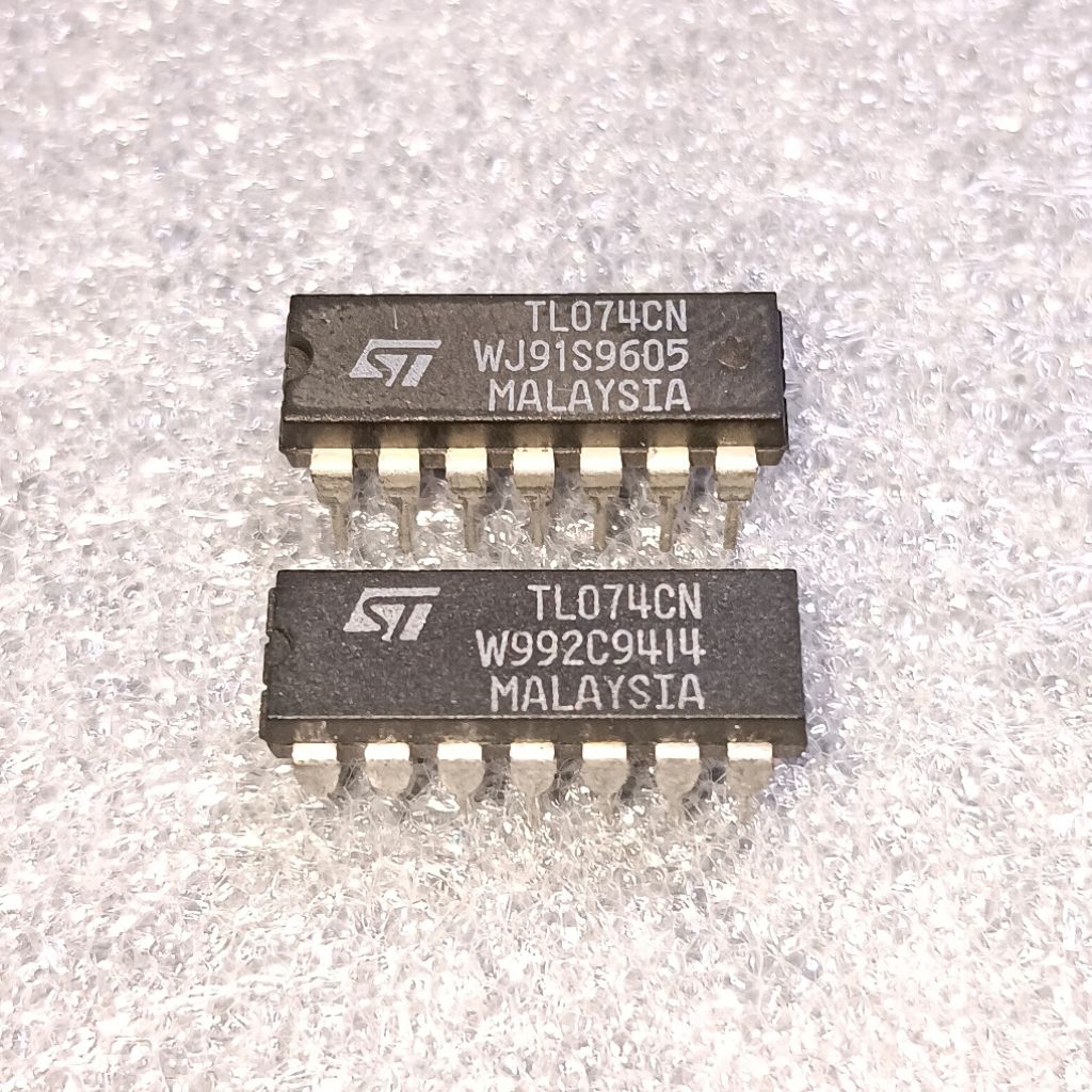 IC TL074CN | TL084CN | Quad Op-Amp Original STMicroelectronics Malaysia | White Marking NOS