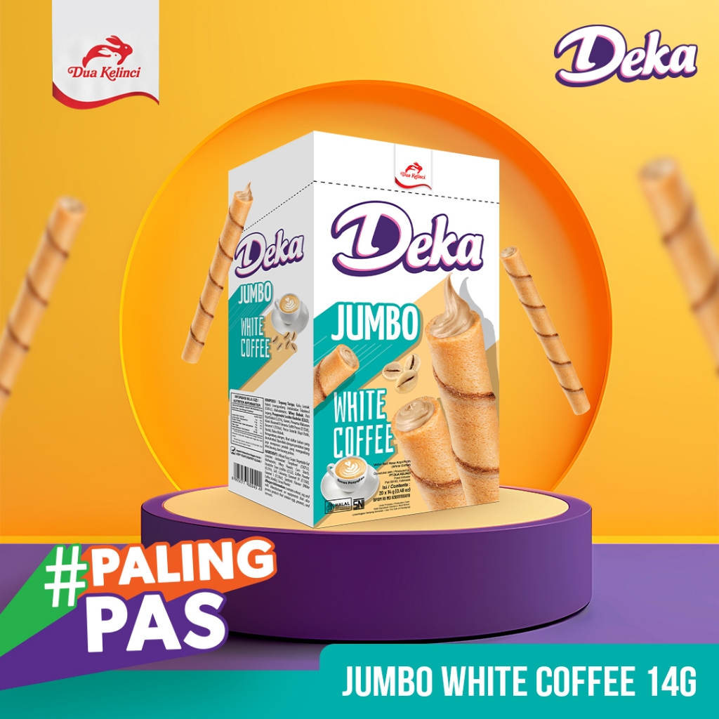 DEKA Wafer Jumbo - White Coffee (20x14g)