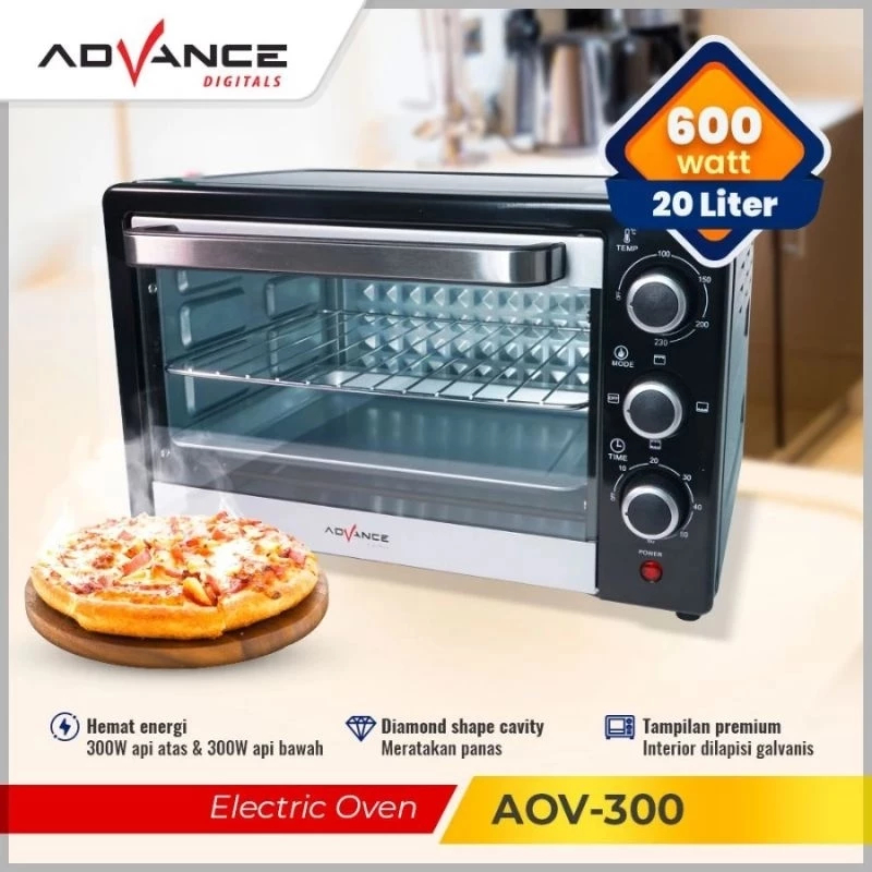Advance AOV300 Oven Listrik Low Watt 20 Liter aov 300 20L