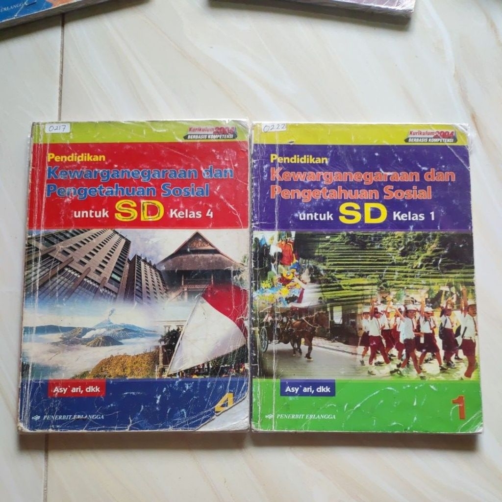 Buku Kewarganegaraan dan Pengetahuan Sosial SD Kurikulum 2004 Erlangga Original | Preloved