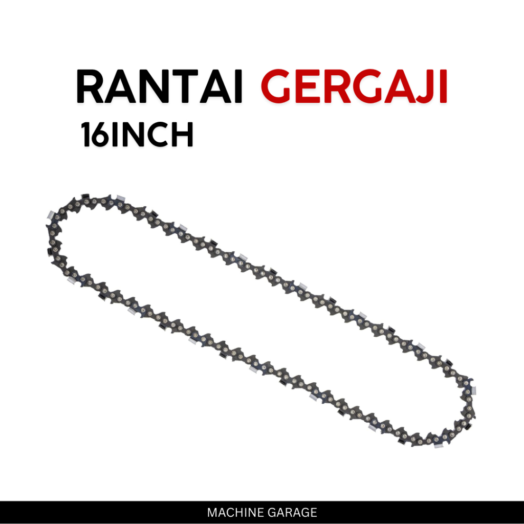 Rantai Mata Chainsaw Bar Refil Chainsaw 16inch Efisien, Tahan Lama, dan Mudah Disesuaikan
