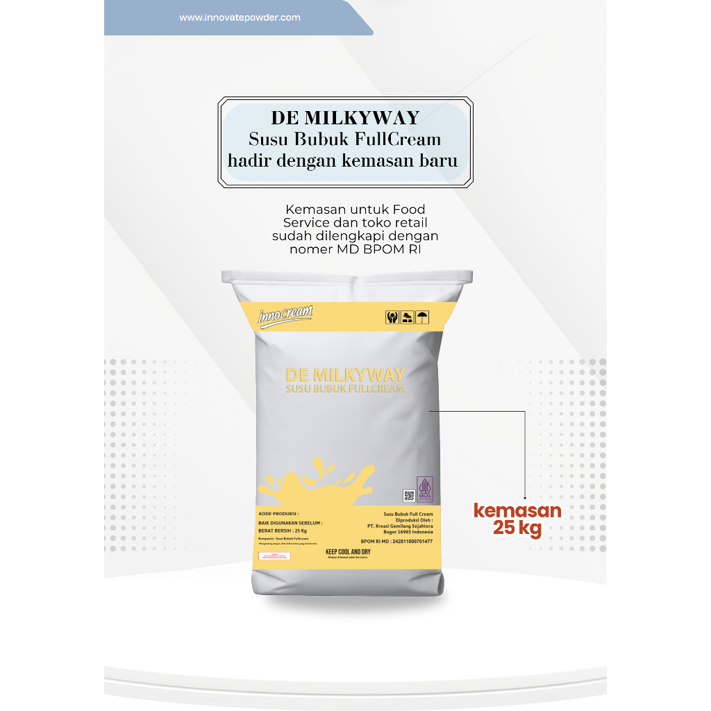 DE MILKYWAY  Susu Bubuk FullCream 25 kg