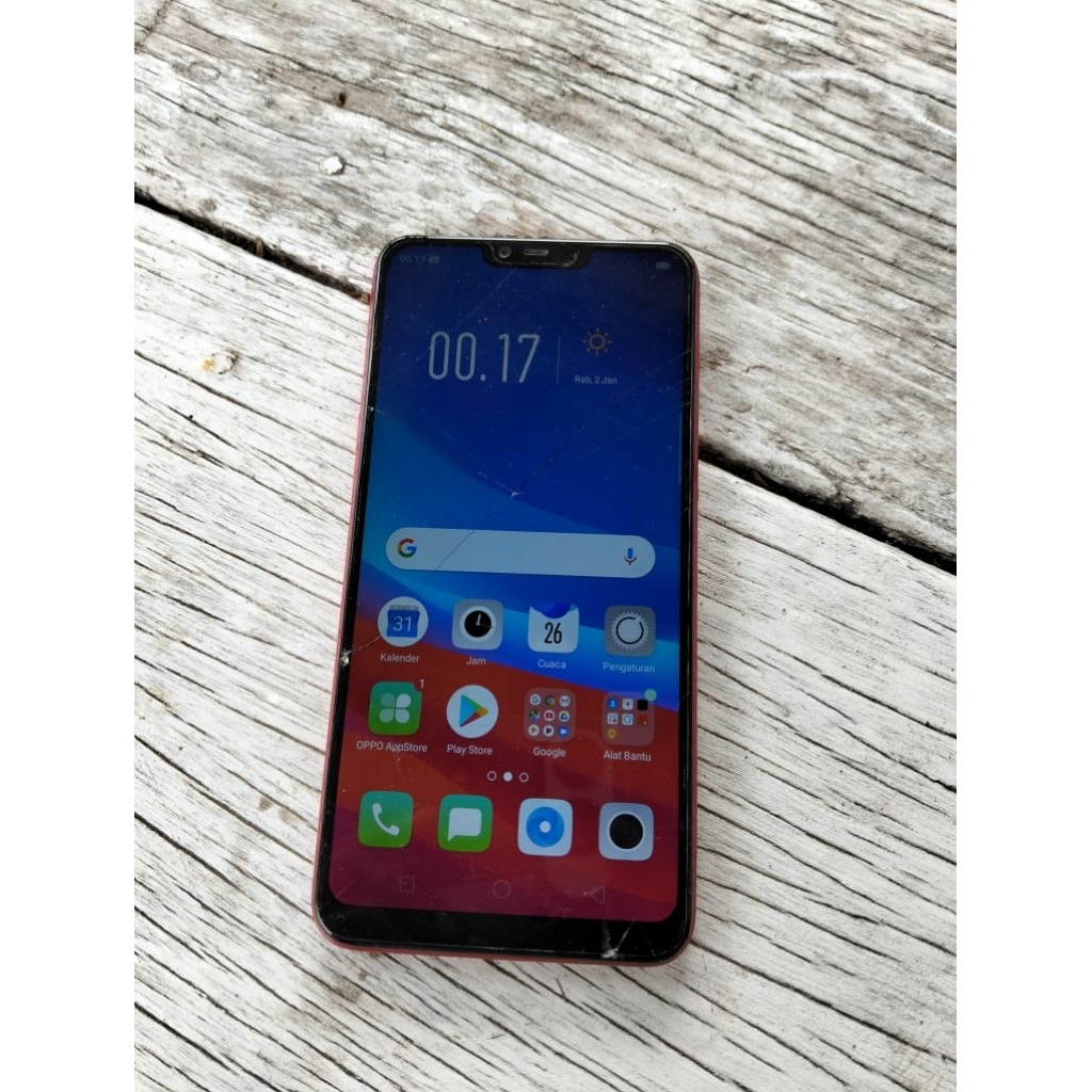 hp Oppo a3s minus kaca lcd pecah barang nurmal