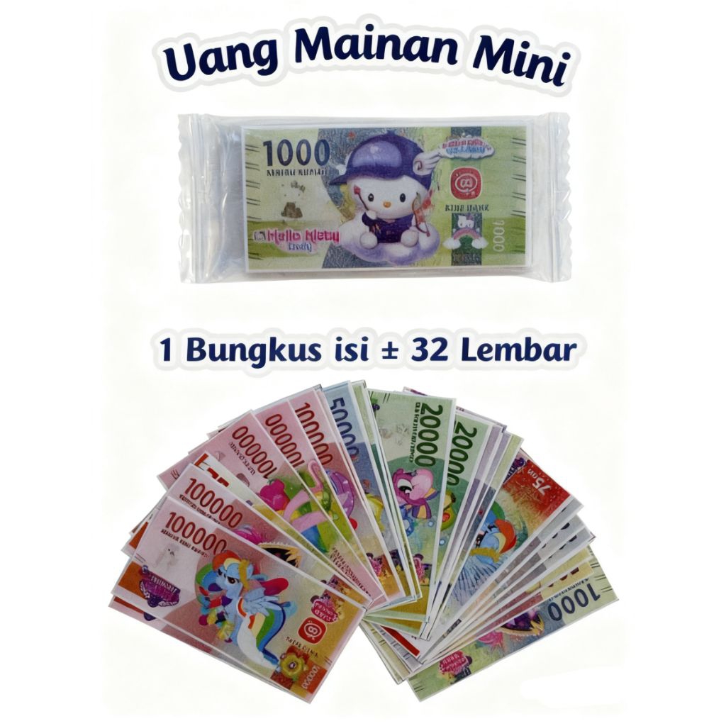 Uang uangan lucu  uang mainan mainan uang uangan anak / mainan tradisionalMainan viral mainan anak-a