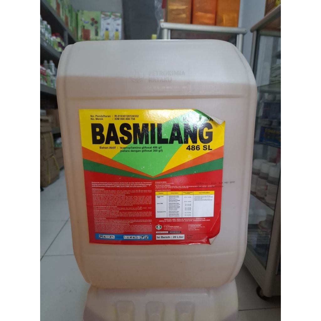 HERBISIDA SISTEMIK BASMILANG 486SL ISI 20 LITER
