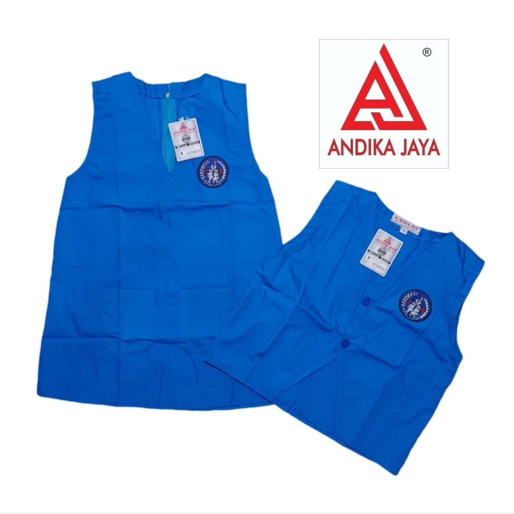 Rompi TK Putra Putri Biru Binhur Seragam Andika Jaya