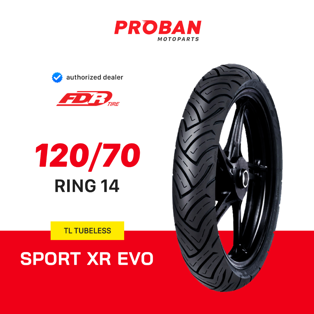 Ban Motor Tubeless Ring 14 FDR TL SPORT XR EVO 120/70-14