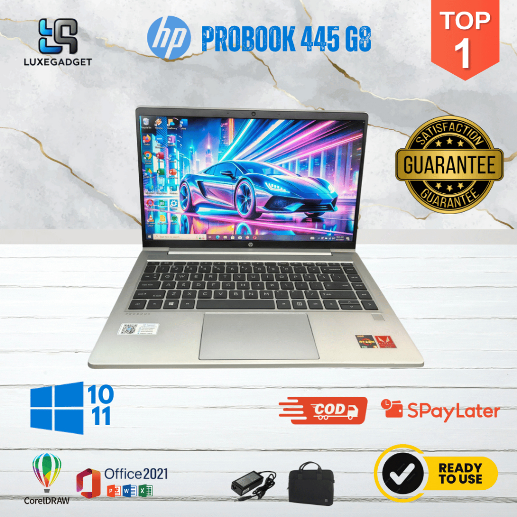 HP PROBOOK 445 G8 Ryzen 5 5600U Ram 16GB SSD 512GB | Layar 14"
