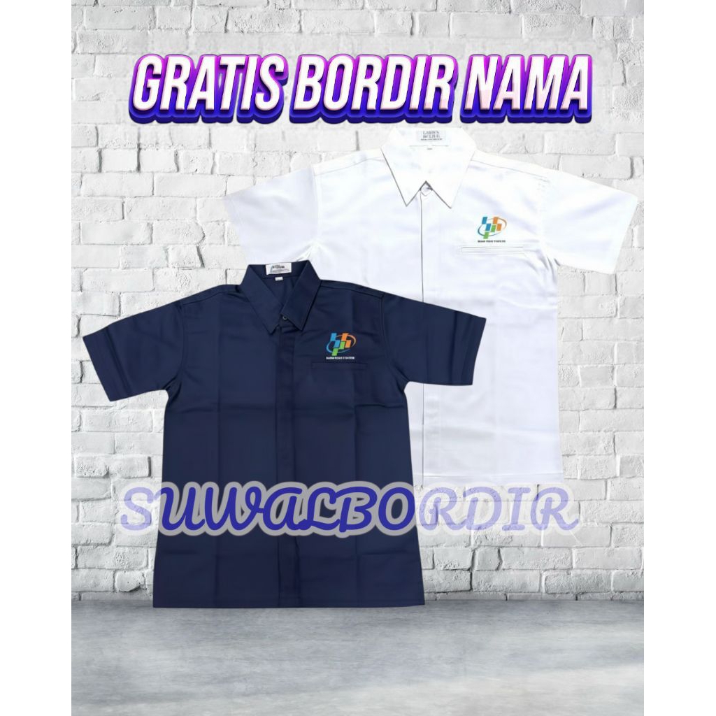 SERAGAM BPS KEMEJA BPS LENGAN PENDEK KEMEJA BADAN PUSAT STATISTIK KEMEJA BORDIR BPS KEMEJA KERJA BPS
