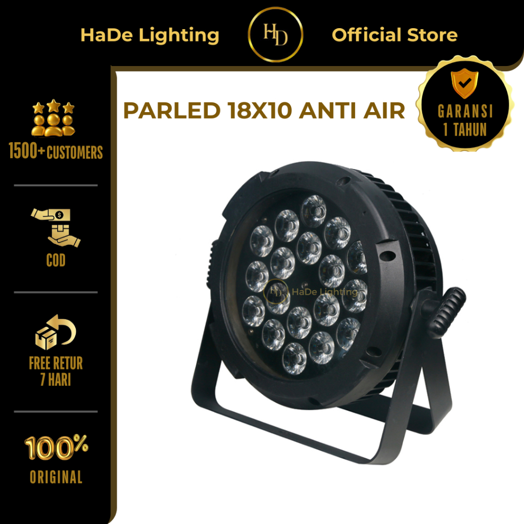 Parled 18x10 Watt Outdoor Waterproof - Lampu Par Led 18x10 Watt Anti Air Fullcolor