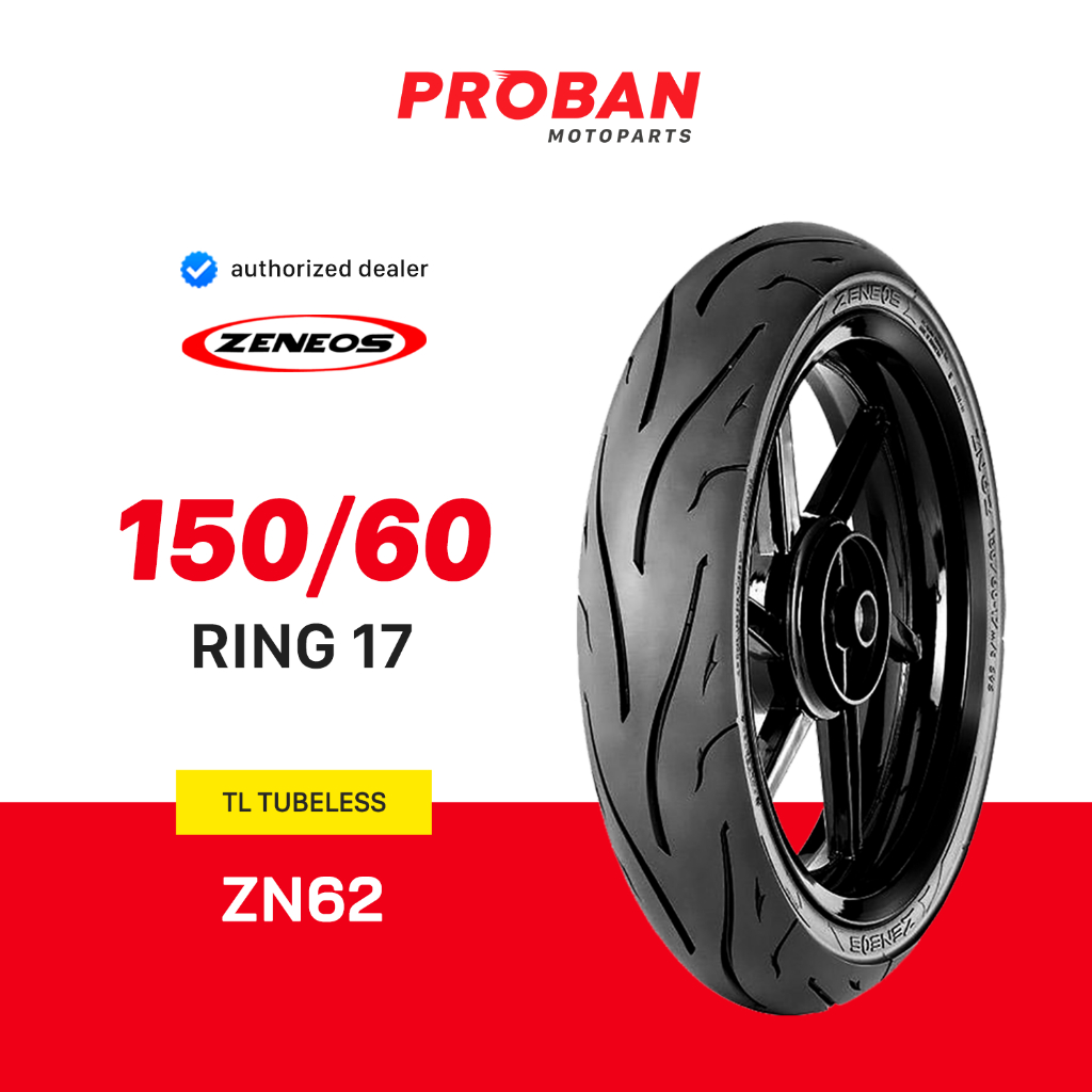 Ban Motor Tubeless Ring 17 ZENEOS TL ZN 62 150/60-17