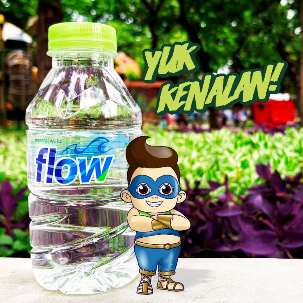 Air Mineral FLOW 220ml 1Dos isi 24 botol