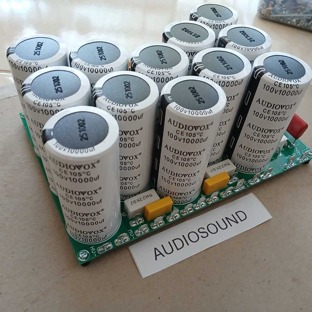 KIT PSU CLASS H 12 ELCO DOUBLE LAYER + SOFTSTART + ELCO  AUDIOVOX 10000UF 100V