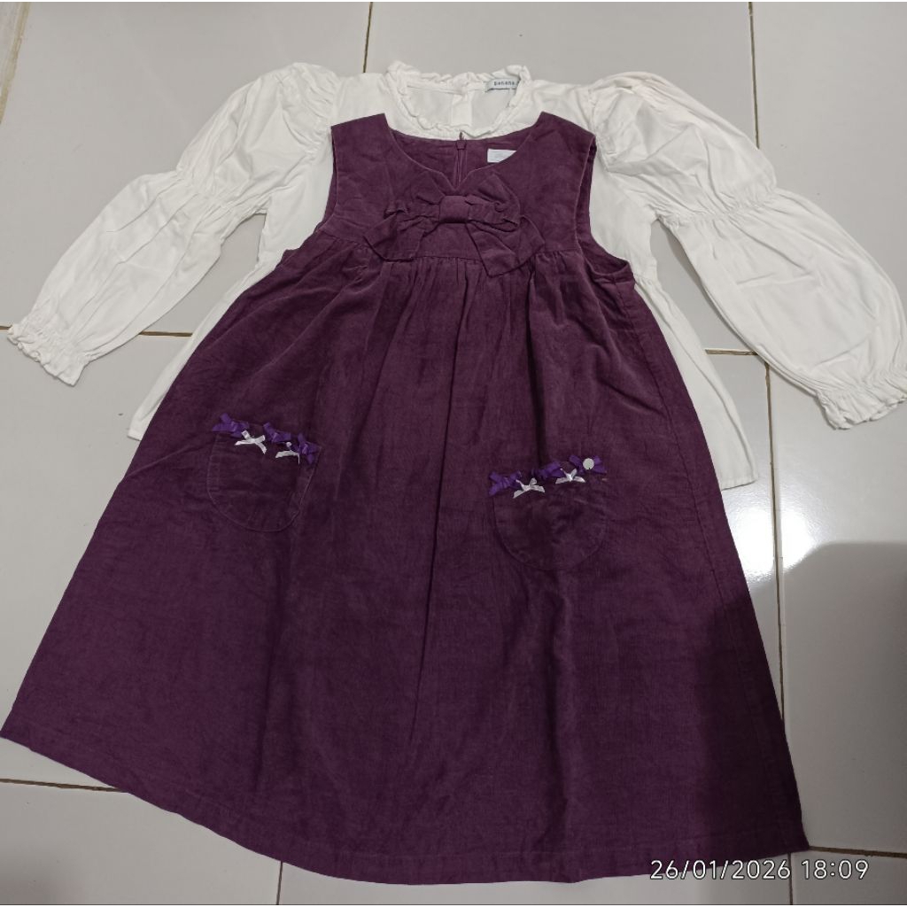 LIKE NEW Set Overall Cordu Tartine et Chocolat 7-8th