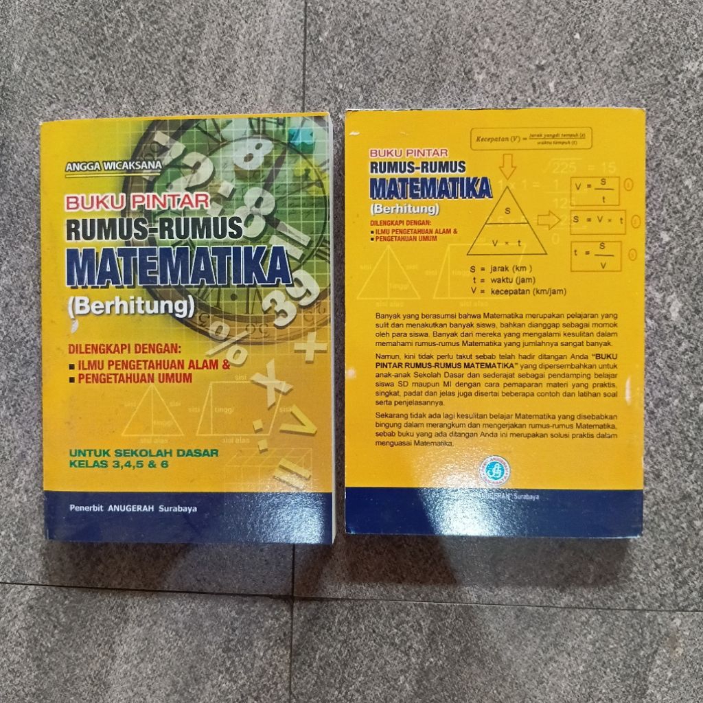 Buku pintar rumus-rumus matematika / Dilengkapi IPA & Pengetahuan umum / UNTUK SD