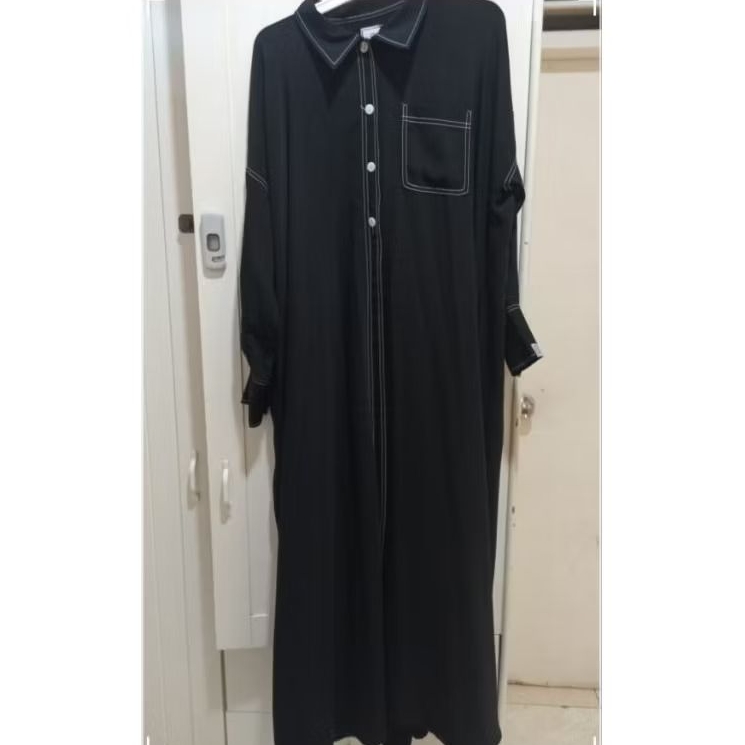PRELOVED Stitch Kemejabaya Elmadina - Black M