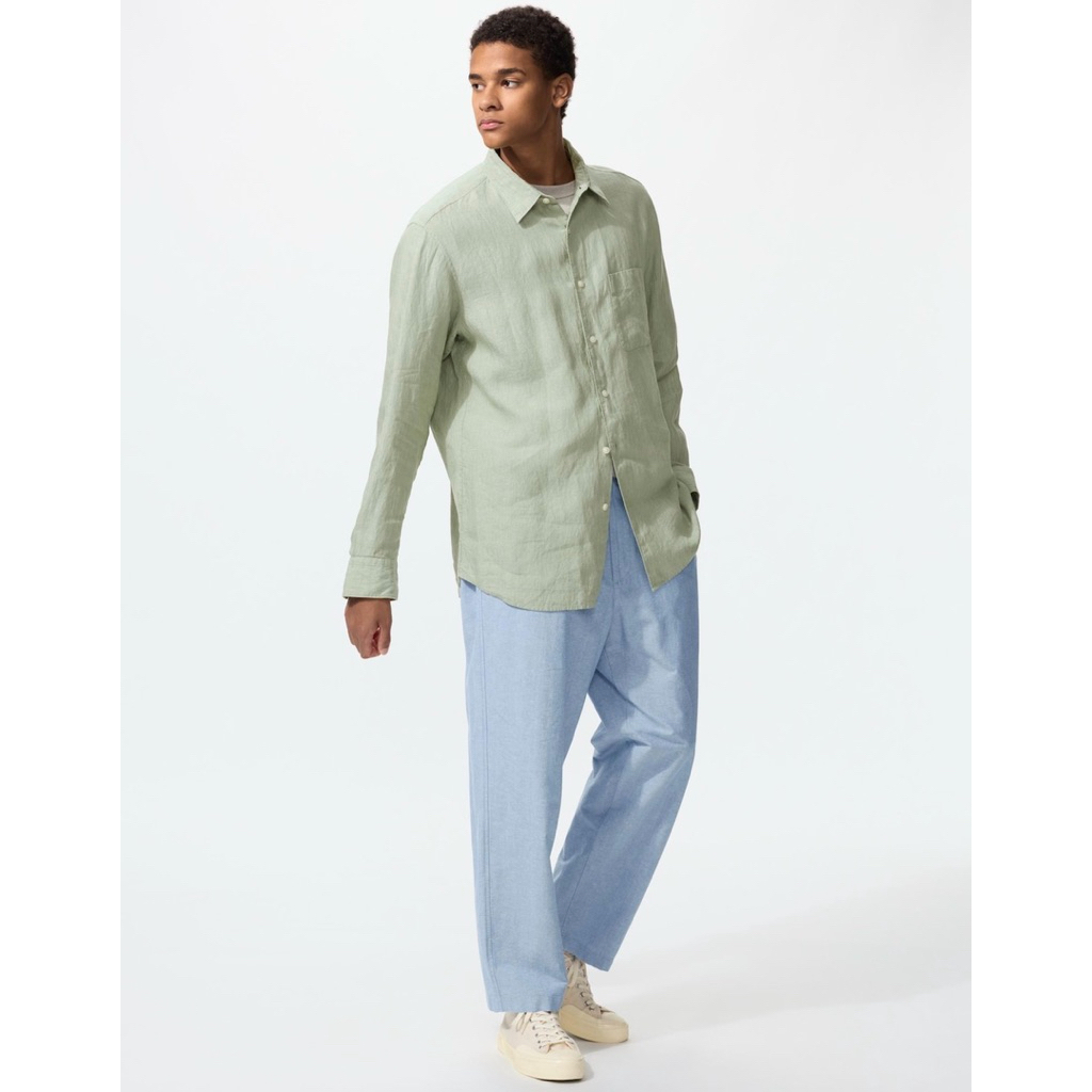 Uniqlo Linen Blend Easy Ankle Pants Men