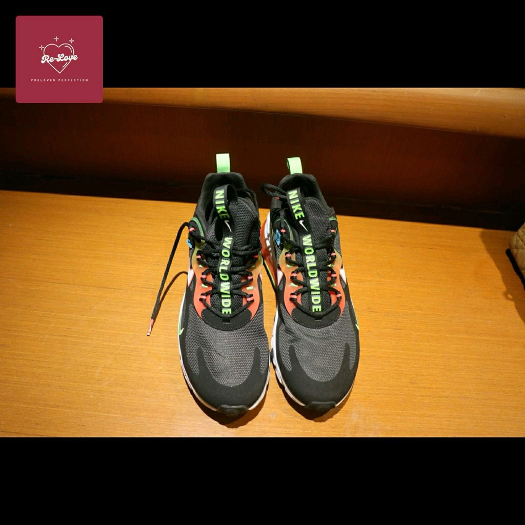 NIKE Air Max 270 React SE Worldwide Black Original