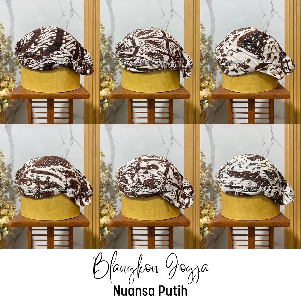 Blangkon Jogja/Blangkon Mataram/Blangkon Motif Batik
