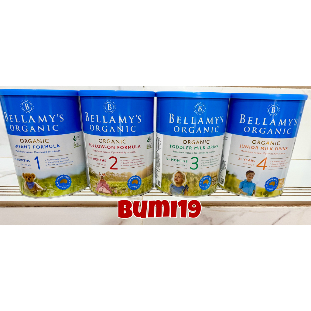Bellamys Organic Step 1 2 3 4 900gr