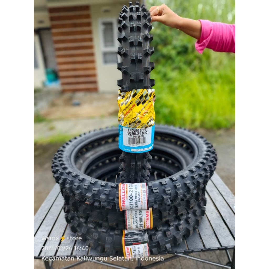 Ban Trail SWALLOW FIM ENDURO SOFT R18/21 90/90-21 140/80-18 Ban motor trail enduro cross