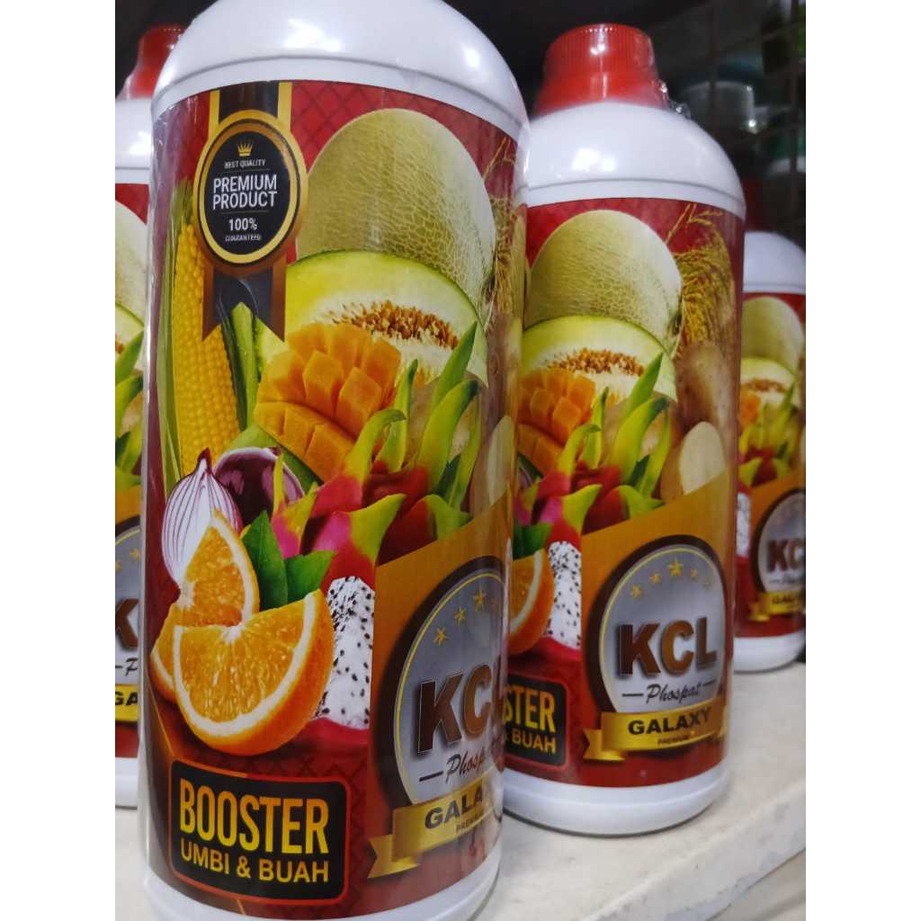 Pupuk Nutrisi KCL PHOSPAT 45% 1 Liter galaxy Boster Umbi & Buah Bawang Jagung Padi Cabe Durian