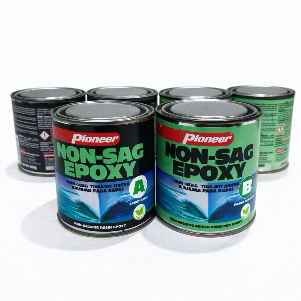 Pioneer Epoxy non sage A 400 gram & B 395 gram (set) Guarantees 100% Original
