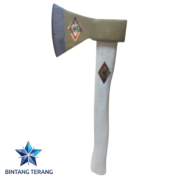 Kampak Mas Gagang Kayu 600 Gram Cap Mata Eye Brand Kapak Belah Potong Kayu Besar 600g Berkualitas BT