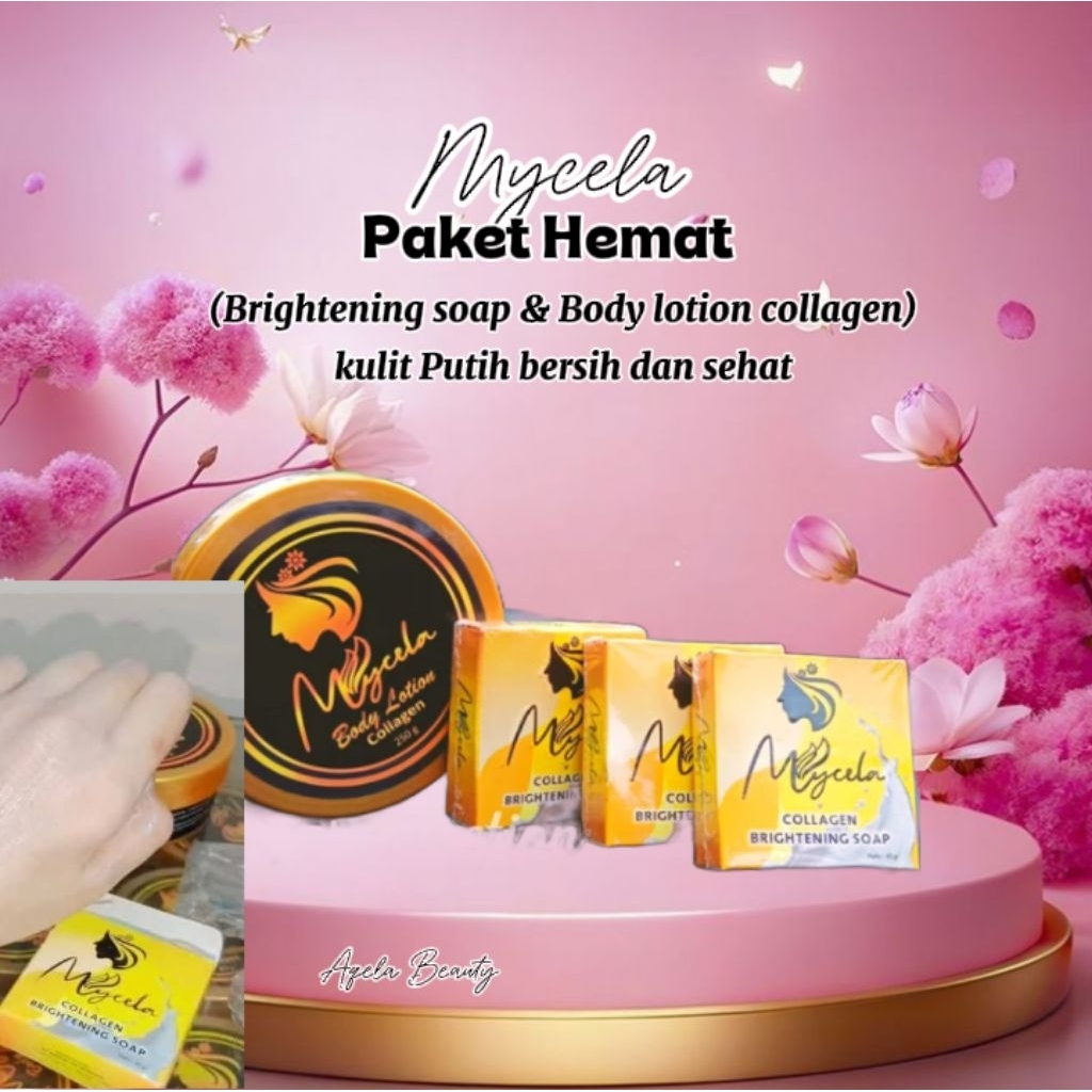 Mycela Paket Hemat/ 1 Hb dan 3 Sabun Collagen Mycela