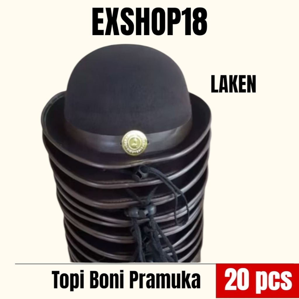 1Kodi Topi Boni Laken Pramuka / Topi Boni Laken / Topi Pramuka Putri