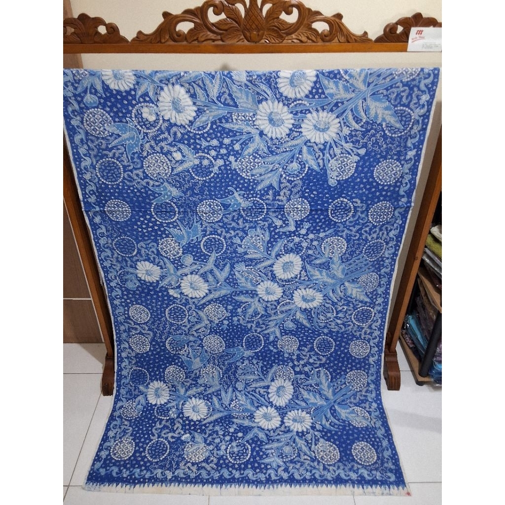 Kain Batik Tulis Lawasan/Kain Batik Indigo/Batik Indigo/Kain Batik Buketan