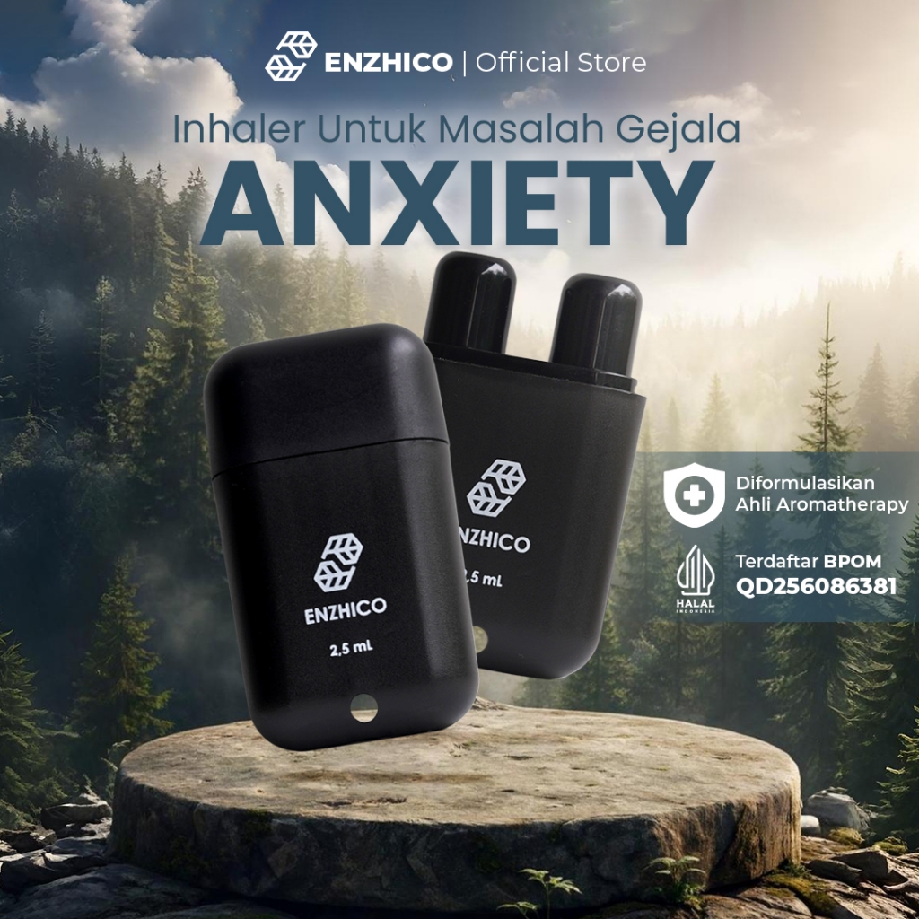 ENZHICO ZHICHOLOGY Inhaler Anxiety Aromaterapi Atasi Disorder Penenang Stress Cemas Berlebih Anti Wa